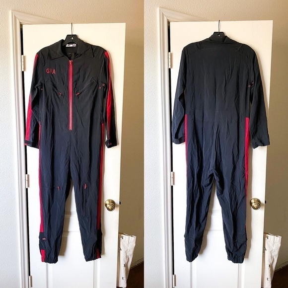 I.AM.GIA Jumpsuit Burn Boiler 2.0 Suit Coverall Utilitarian Black Red XS GUC - Picture 2 of 10